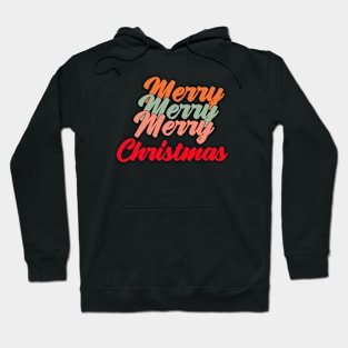 christmas typography text Hoodie